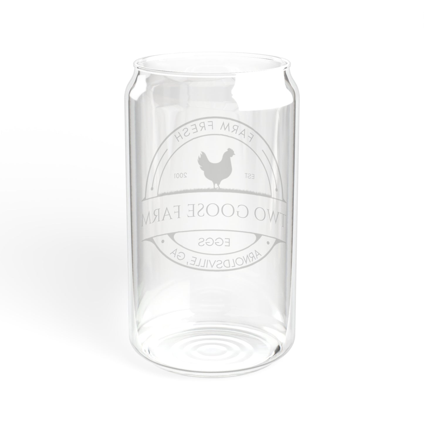 Custom Egg Farm Sipper Glass | Personalized Tumbler | Farmer's Market Cup | Chicken Lover Gift | Gift for homesteader | 16oz Glass Tumbler
