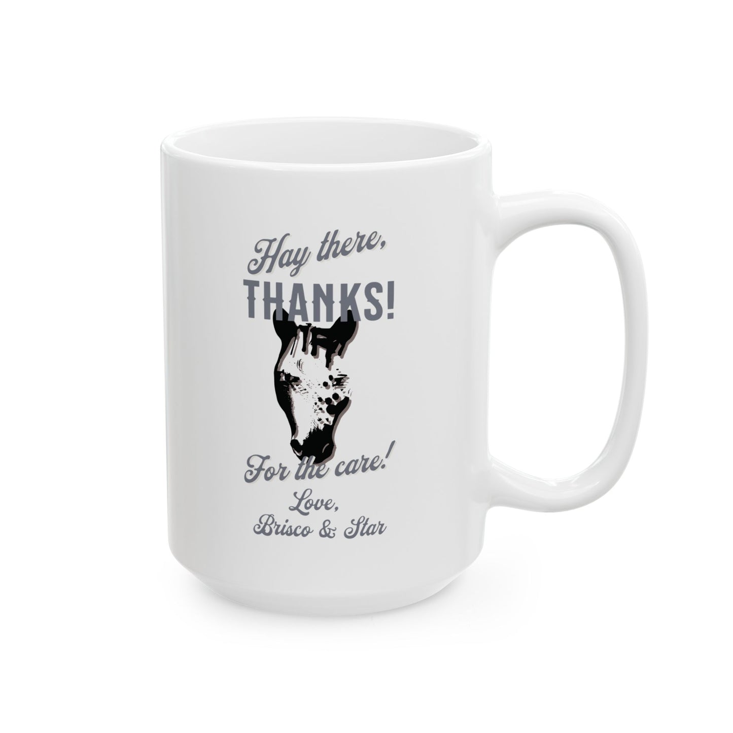 Custom Horse Care Appreciation Gift Ceramic Coffee Mug 11oz  or 15oz