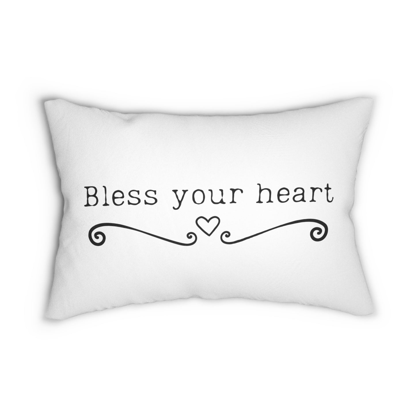 Bless Your Heart - Spun Polyester Lumbar Pillow | Southern Sayings Pillow | Housewarming Gift