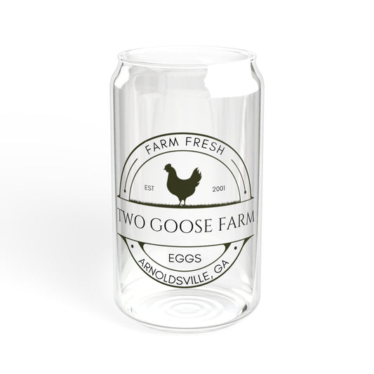 Custom Egg Farm Sipper Glass | Personalized Tumbler | Farmer's Market Cup | Chicken Lover Gift | Gift for homesteader | 16oz Glass Tumbler