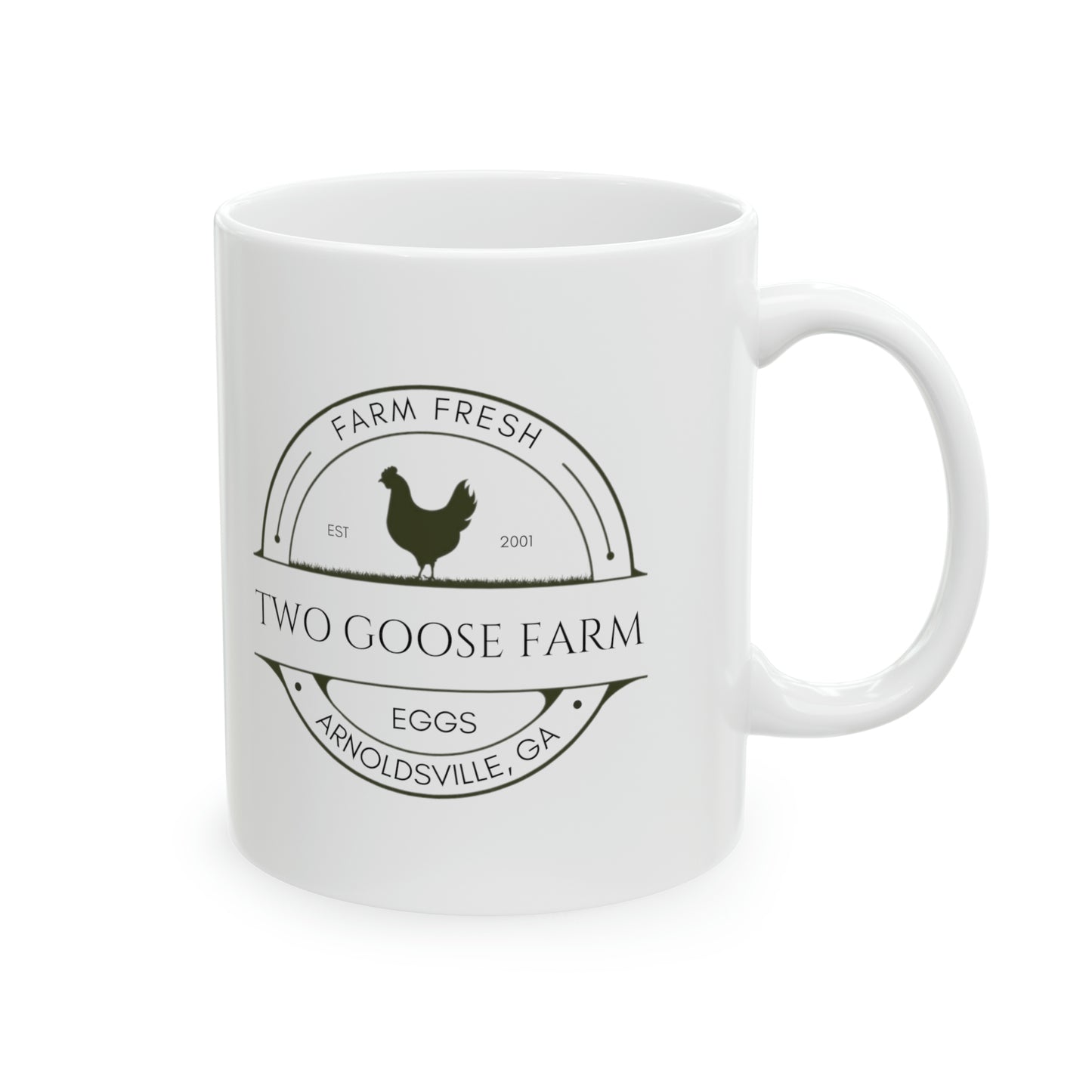 Custom Egg Farm Ceramic Mug 11oz | Gift for chicken lovers | Poultry Enthusiast Coffee Mug | Farm Life Coffee Cup