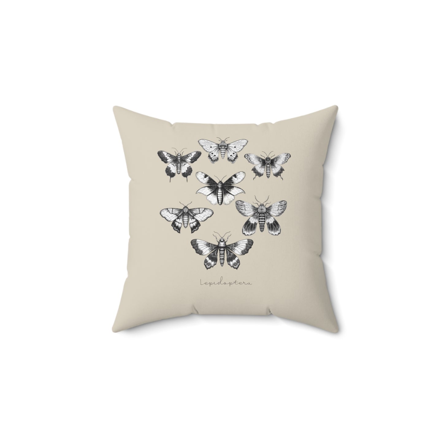 Lepidoptera - Farmhouse Decor Pillow | Moth Nature Lover Decor | Housewarming Gift | Entomologist Gift |Throw Pillow | Square Pillow