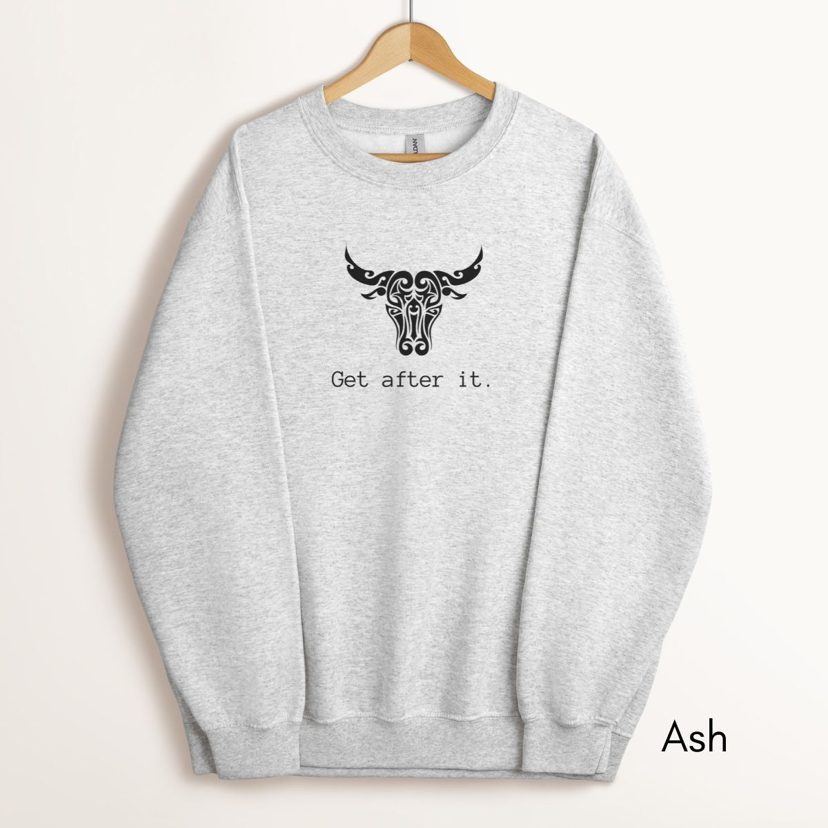 Get After It - Unisex Heavy Blend™ Crewneck Sweatshirt| Motivational sweatshirt | Bull/Cow shirt