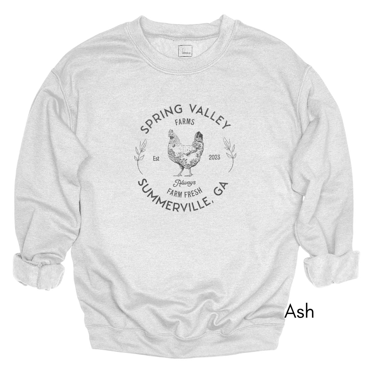 Custom Chicken Farm Unisex Crewneck Sweatshirt