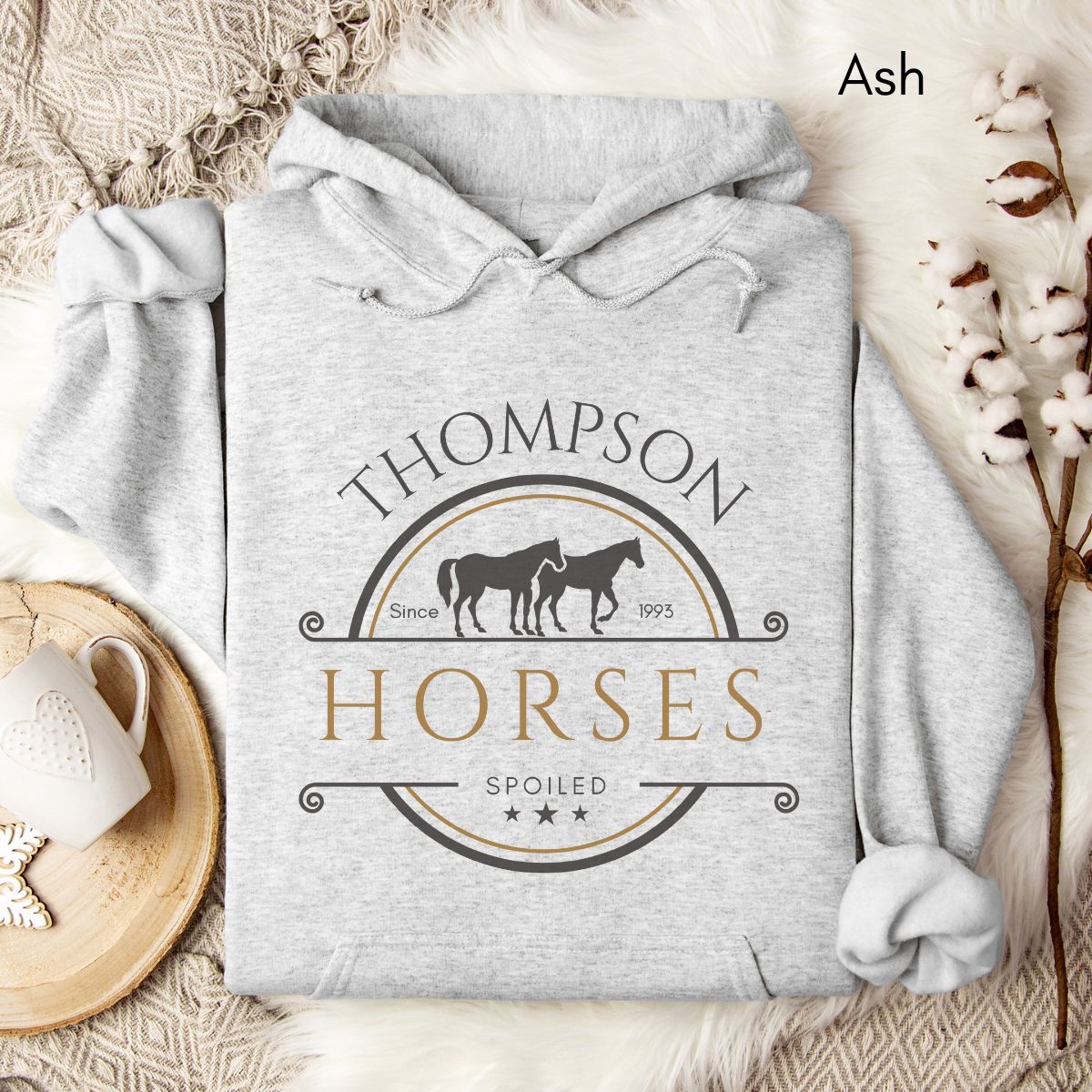 Custom spoiled horse HOODIE Unisex Heavy Blend Hooded Sweatshirt | Personalized gift for Horse Lover | Equestrian Gift