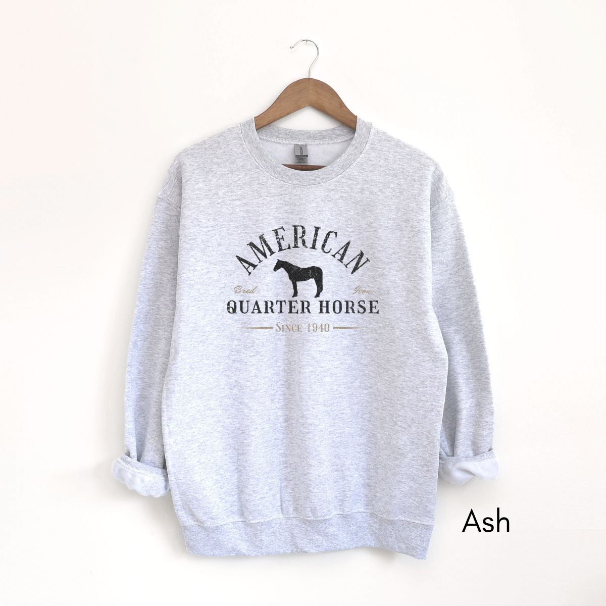 American Quarter Horse - Unisex Crewneck Sweatshirt | Horse Lover shirt | Gift for Equestrian | Horse Breed Sweatshirt