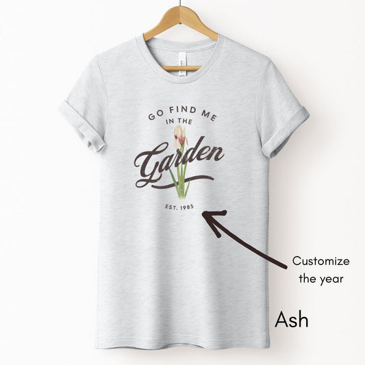 Find Me in the Garden Unisex Light Weight Jersey T-shirt