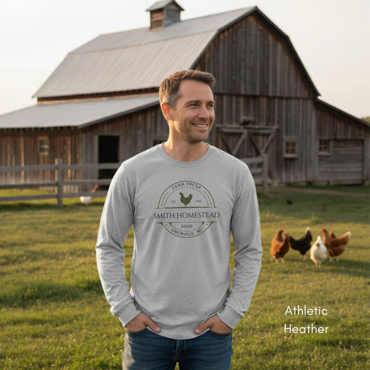 Custom Long Sleeve Light Weight Jersey Local Egg Farm Tee