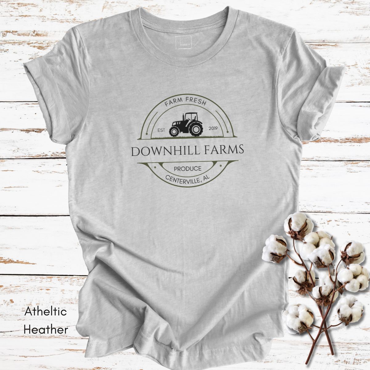 Custom Farm Tractor Unisex Jersey Light Weight T-shirt