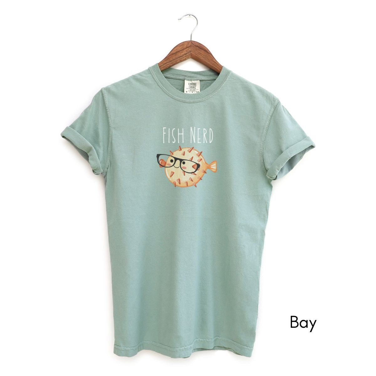 Fish Nerd Tshirt | Unisex Garment-Dyed T-shirt | Aquarium Lover Tshirt | Ichthyologist Tee | Marine Life T-shirt | Puffer FishTee