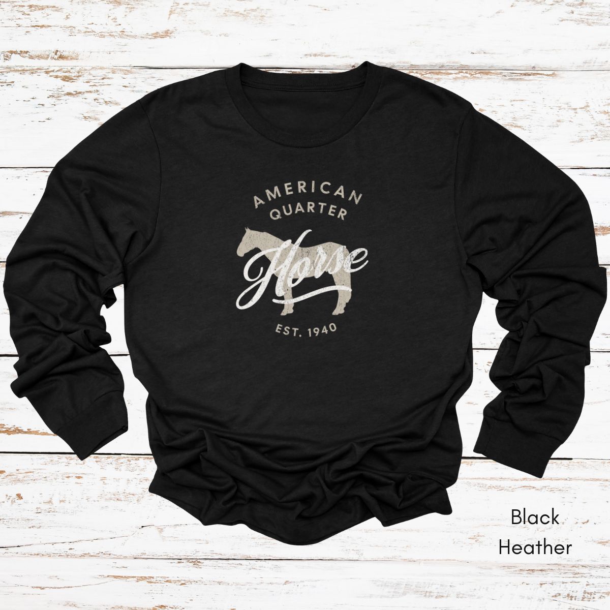American Quarter Horse Long Sleeve Light Weight Jersey Unisex T-shirt