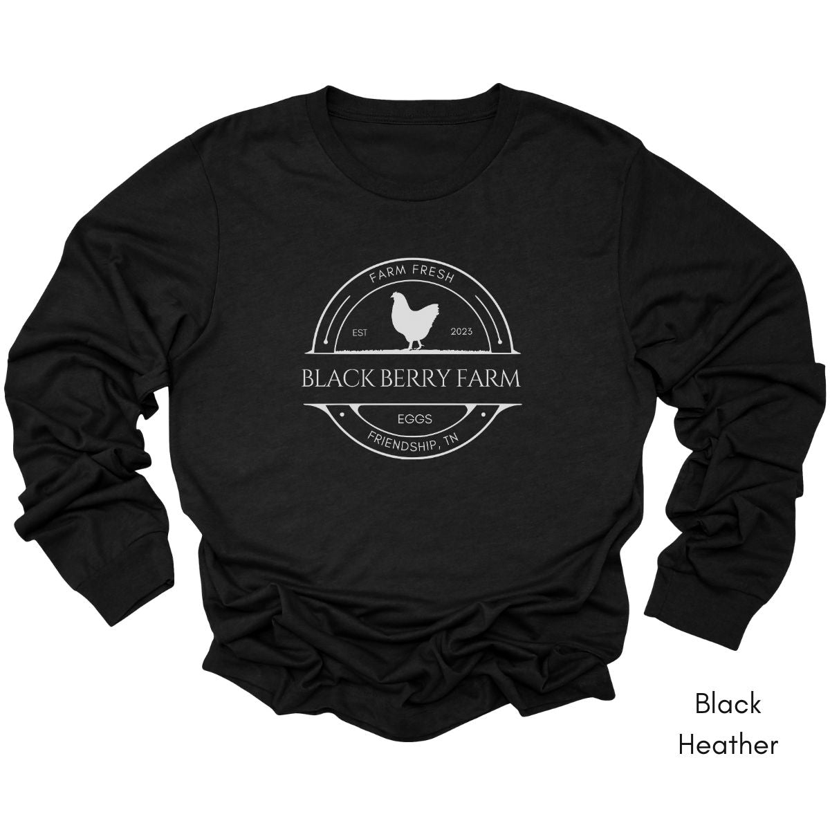 Custom Long Sleeve Light Weight Jersey Local Egg Farm Tee