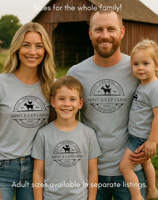 Custom TODDLER Chicken/Goat Farm Unisex Light Weight Jersey T-shirt