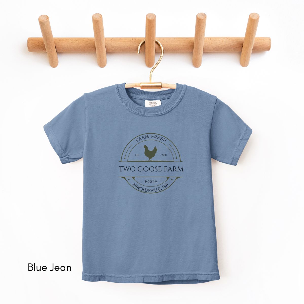 Custom Egg Farm KIDS Comfort Colors Midweight Tee - Personalized Farm Tshirt, Gift for Homesteaders, Local Egg Dealer T-shirt
