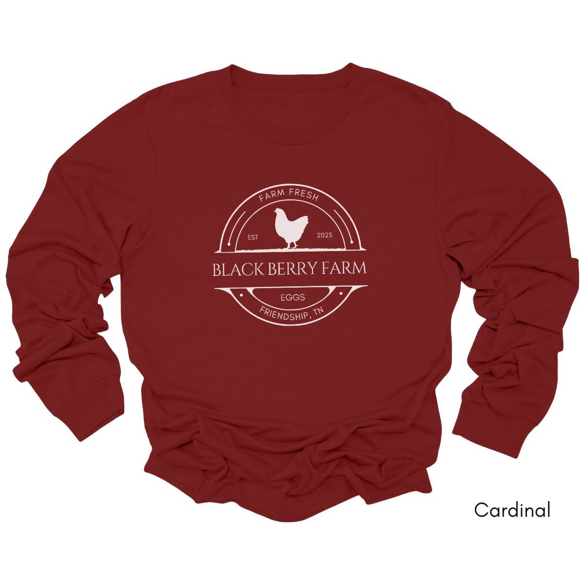 Custom Long Sleeve Light Weight Jersey Local Egg Farm Tee
