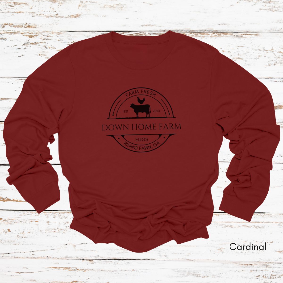 Custom Long Sleeve Light Weight Jersey Local Farm Tee