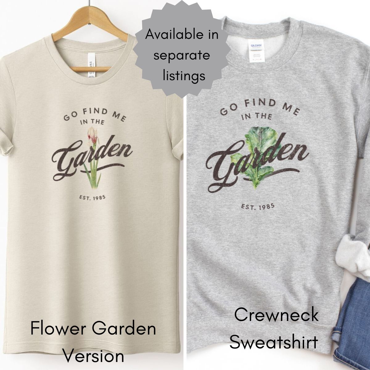Find me in the Garden Unisex Crewneck Sweatshirt
