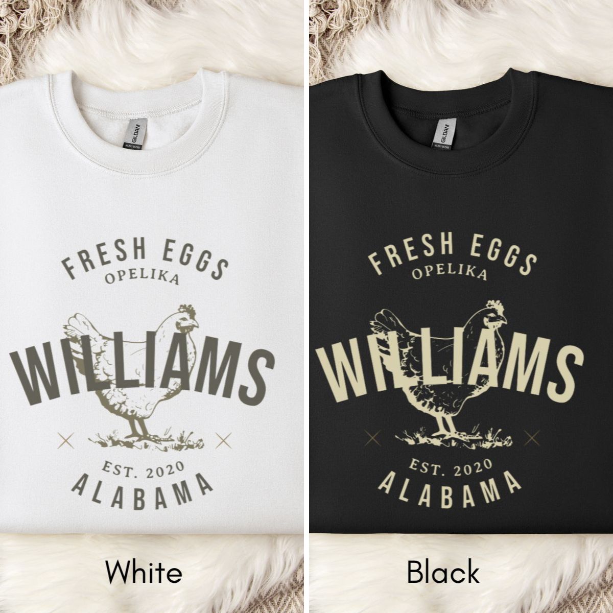 Custom Local Egg Farm Unisex Crewneck Sweatshirt| Local Egg Dealer sweatshirt | Personalized Gift for Chicken Farmer | Farmer's Market Homesteading Sweatshirt