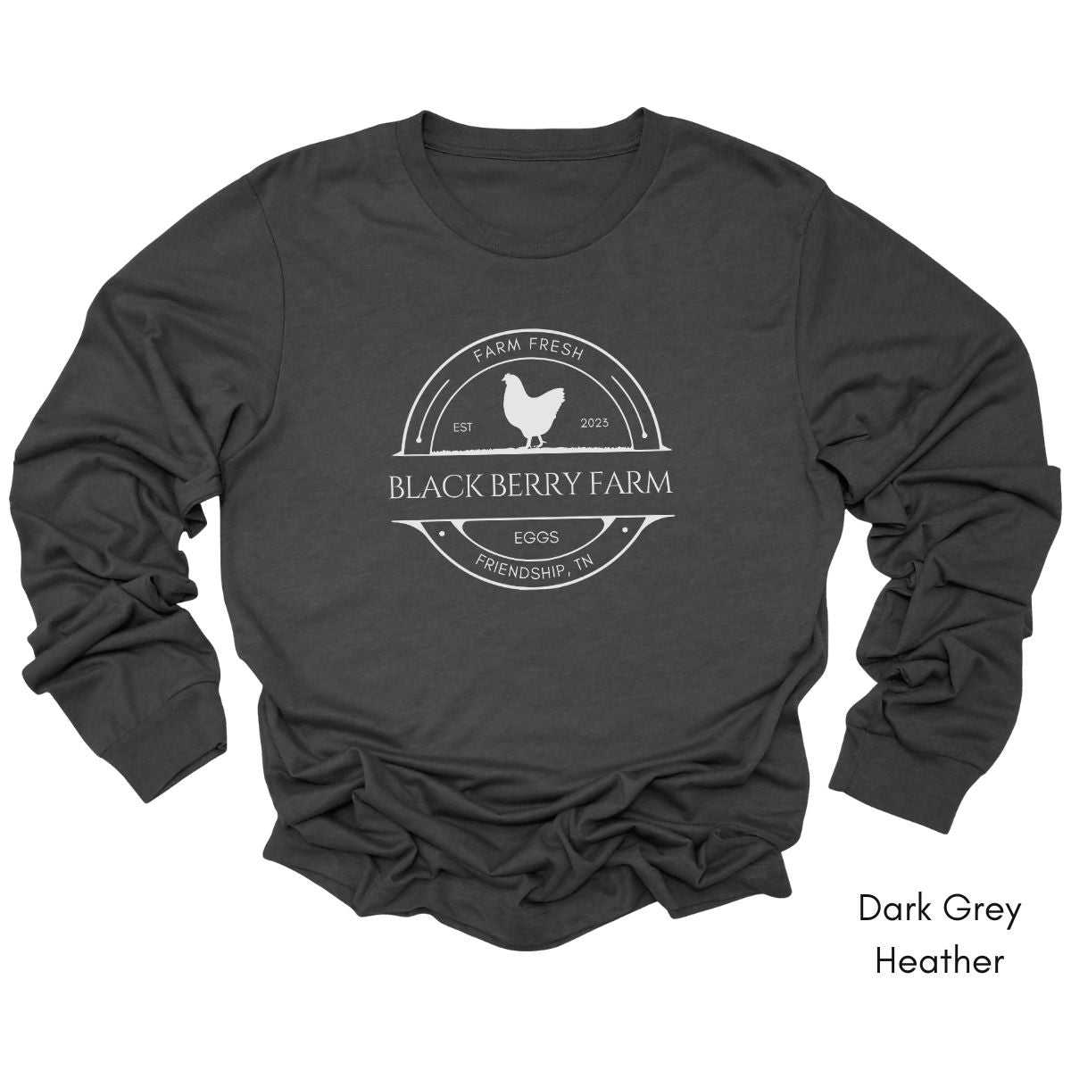 Custom Long Sleeve Light Weight Jersey Local Egg Farm Tee