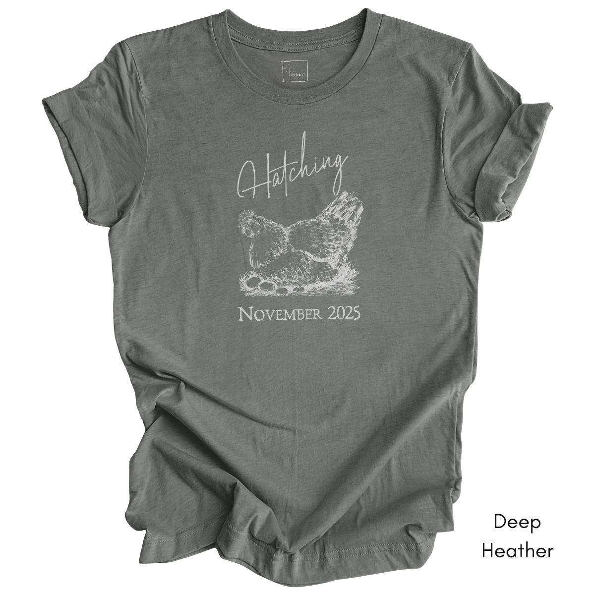 Hatching Custom Pregnancy Announcement Tee - Unisex Jersey Light Weight T-shirt