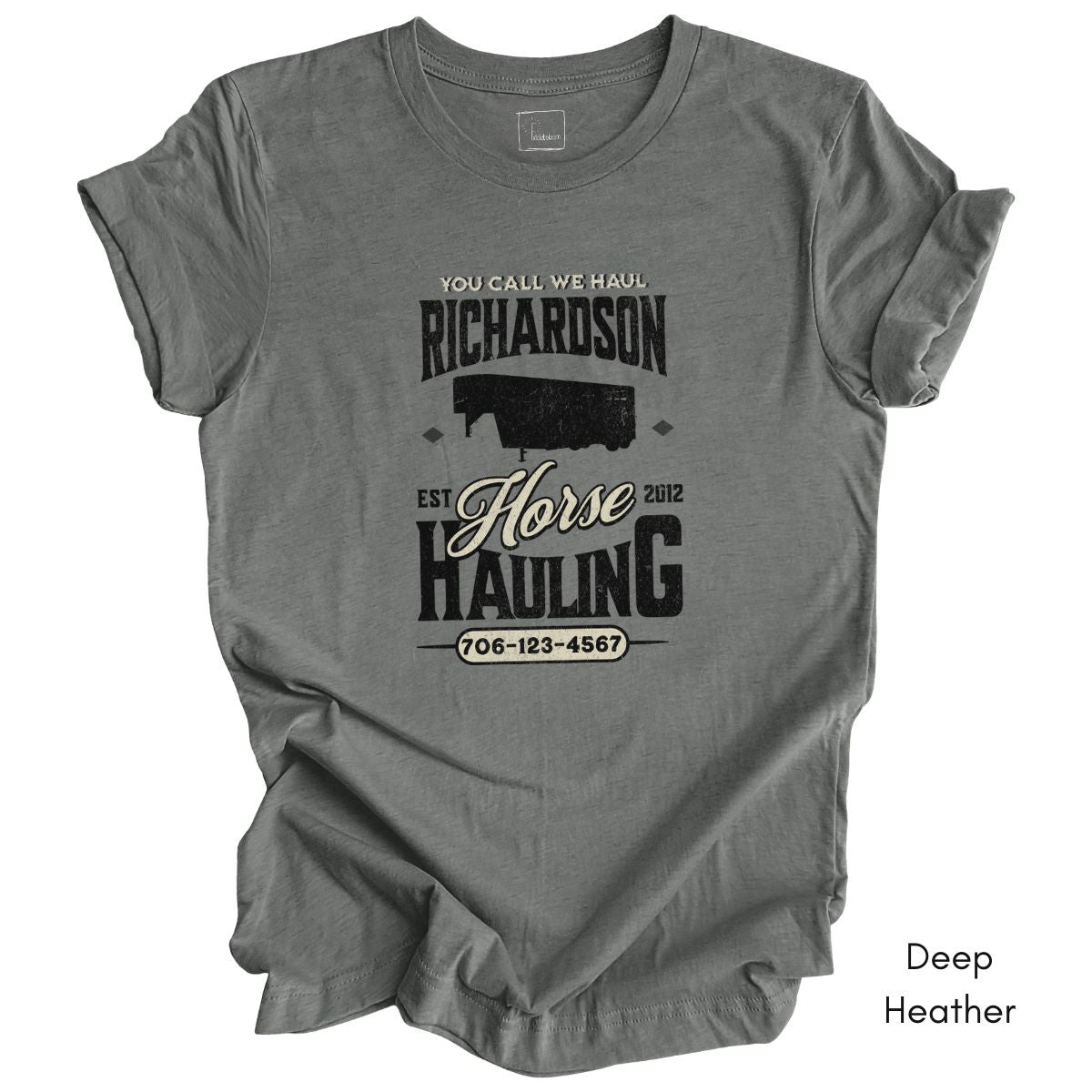 Custom Horse/Livestock Hauling tee | Local Equine Transport T-shirt | Personalized Tee | Gift for Horse Business Owner