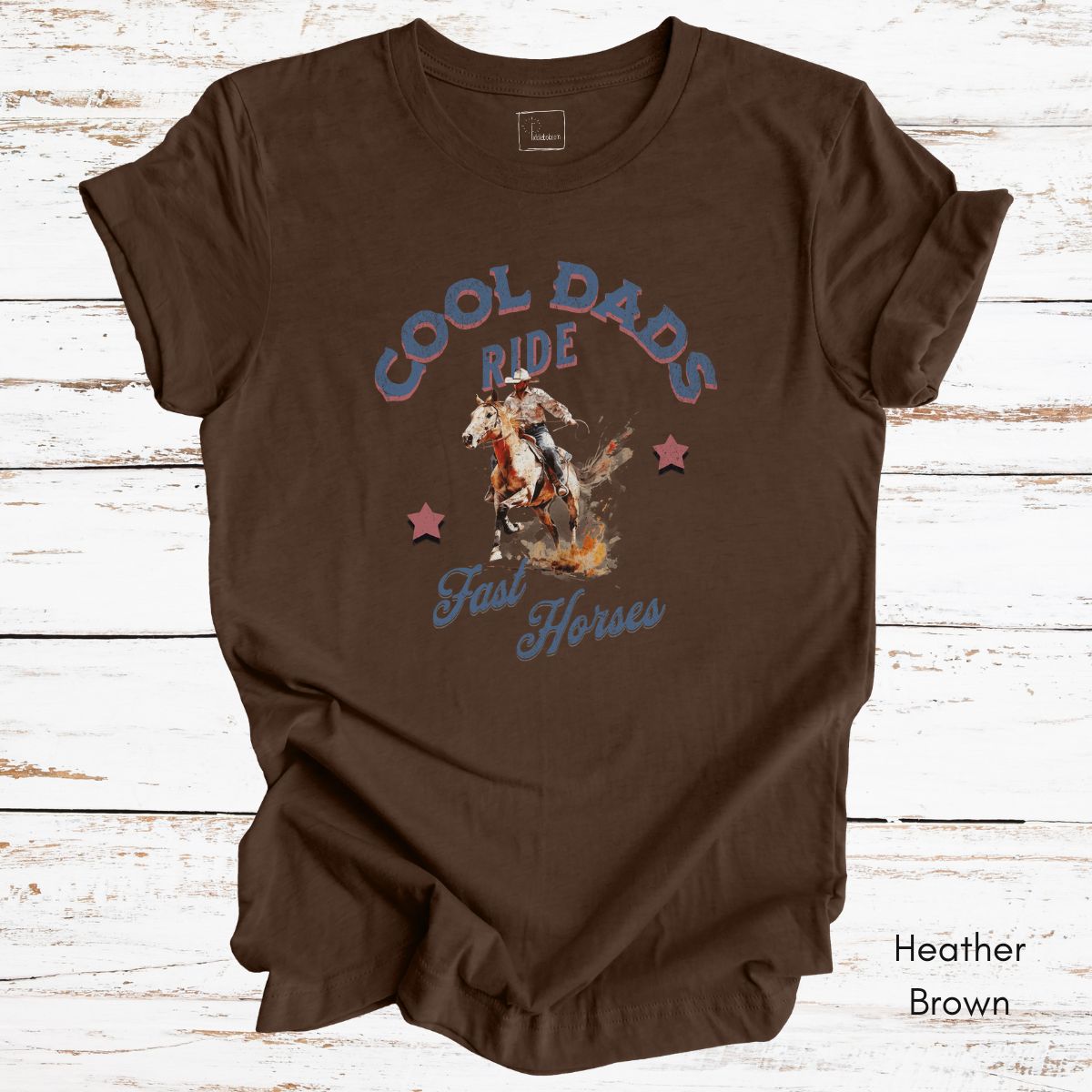 Cool Dads Ride Fast Horses T-shirt Jersey Light Weight Tee | Gift for Horse Loving Dads | Cowboy Tshirt | Western T-shirt
