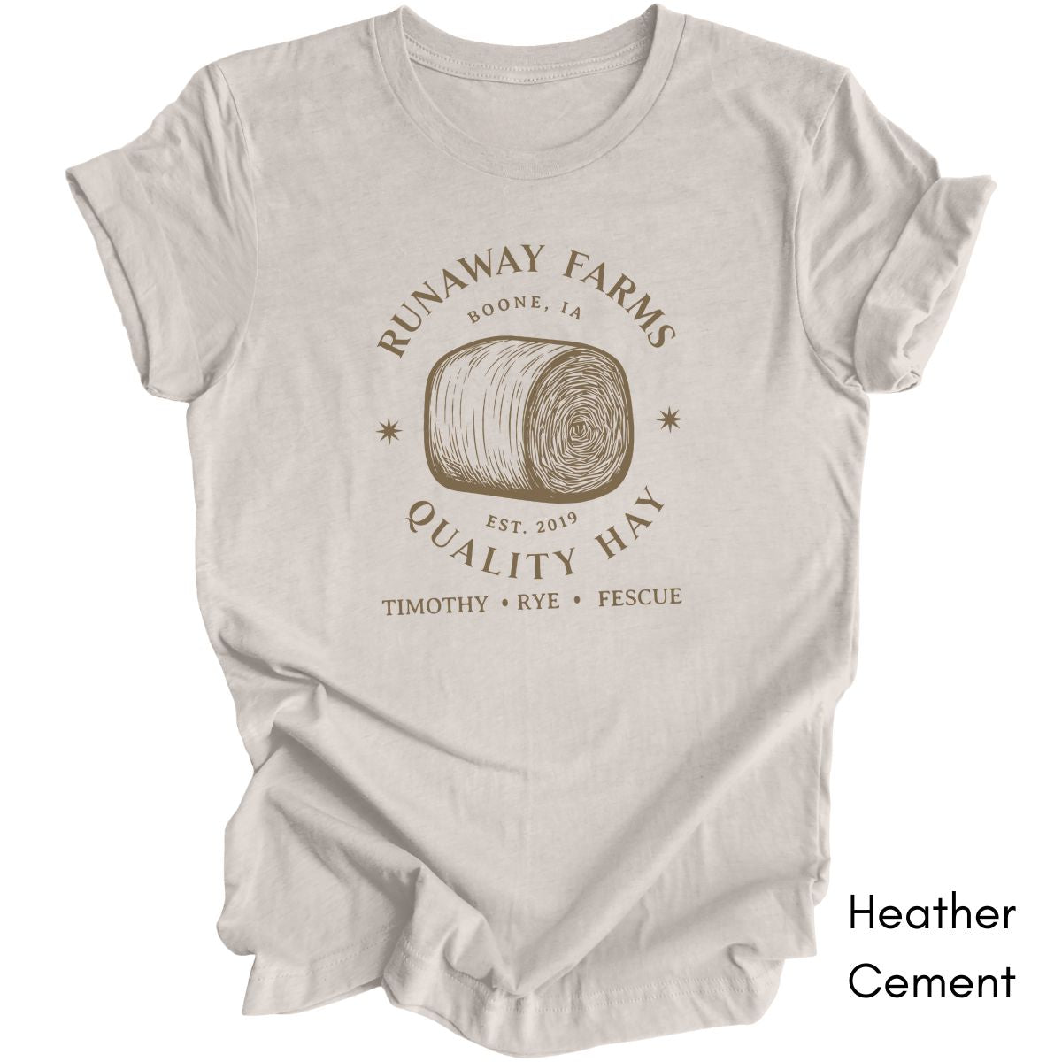 Custom Hay Farm Unisex Jersey Light Weight T-shirt