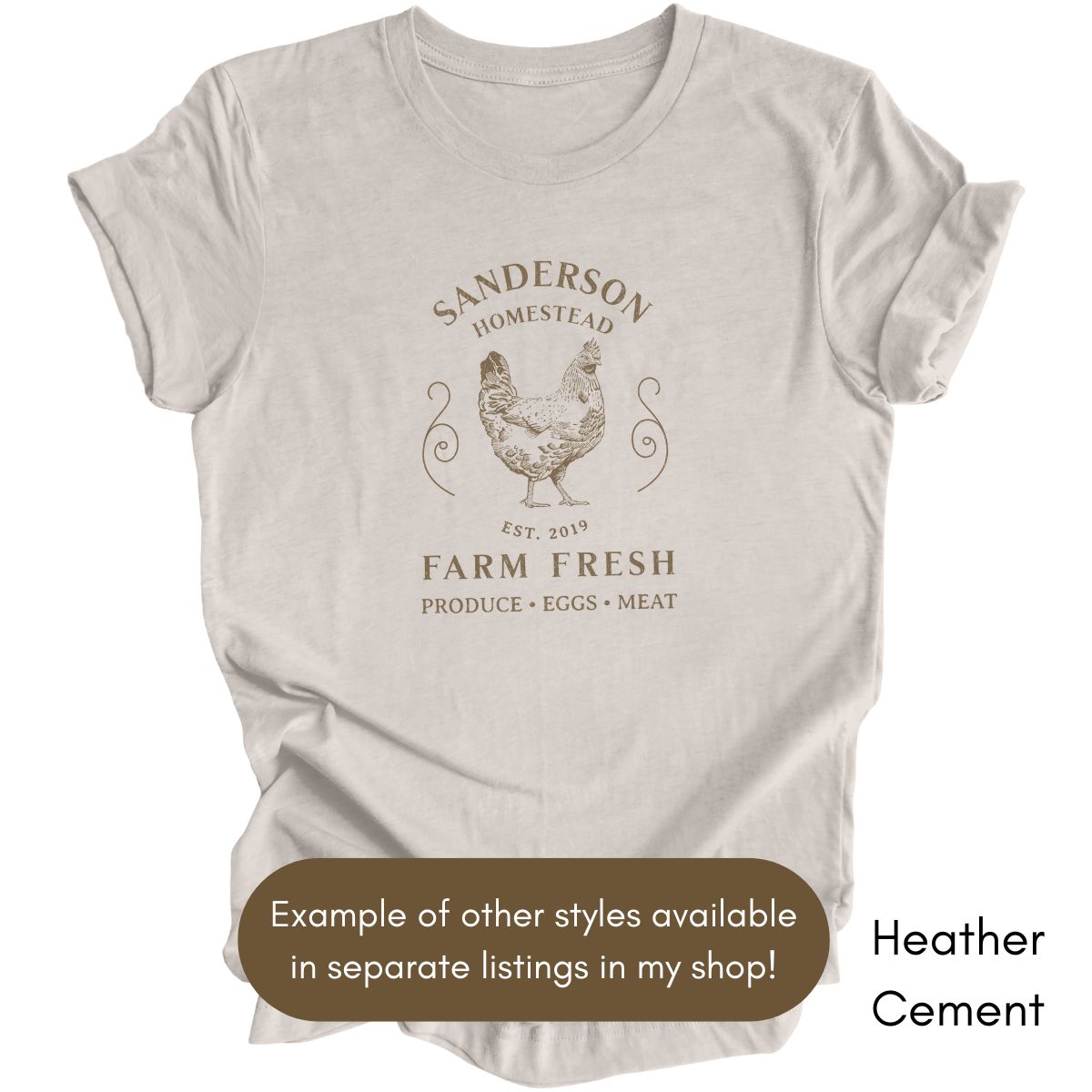 Custom Homestead/ Farm tee Gift for Homesteaders Personalized Farm Tshirt Homesteading Shirt Local Baker T-shirt Bread Maker Tee