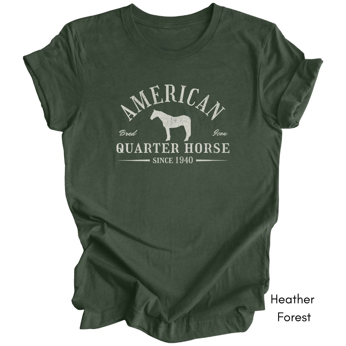 American Quarter Horse Light Weight Unisex Jersey T-shirt Dark Colors