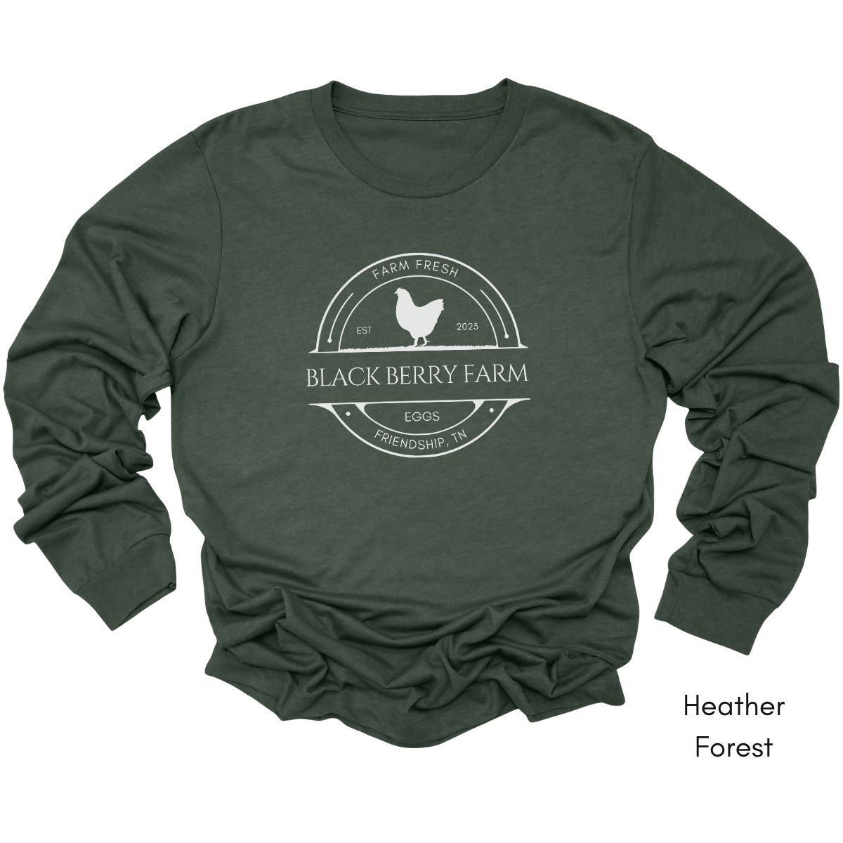 Custom Long Sleeve Light Weight Jersey Local Egg Farm Tee
