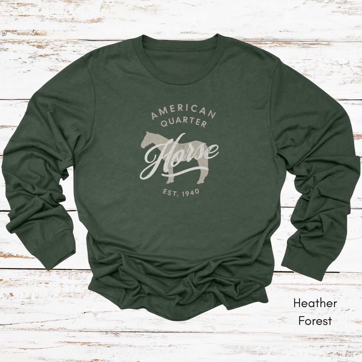 American Quarter Horse Long Sleeve Light Weight Jersey Unisex T-shirt