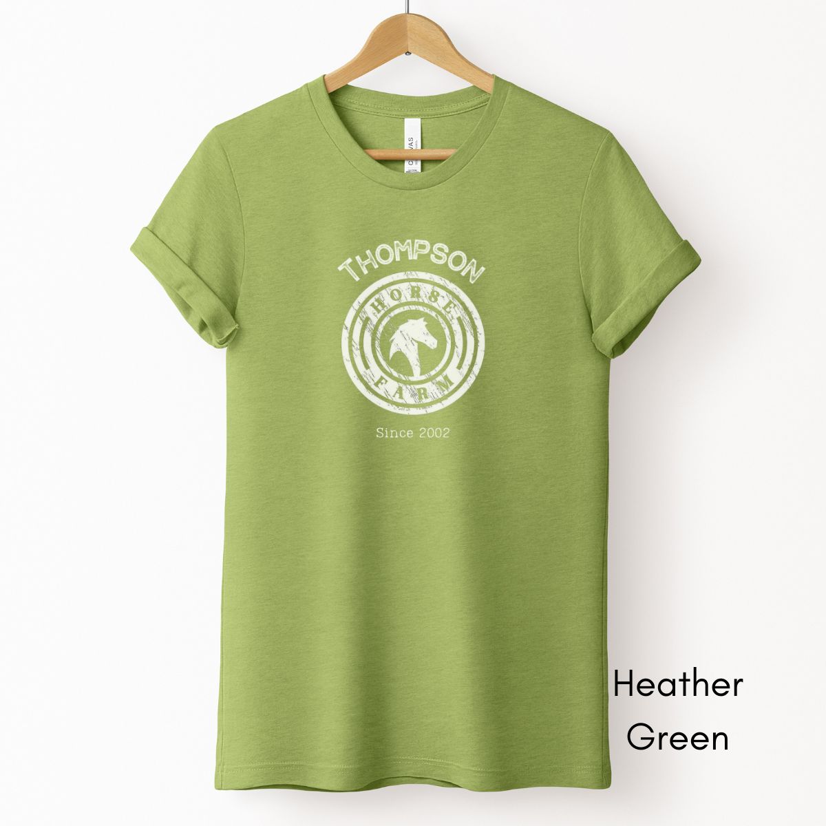 Custom Horse Farm Tee | Unisex Jersey Short Sleeve Tee | Horse Lovers Tee | Horse Boarding Tee | Personalized Equestrian Tee