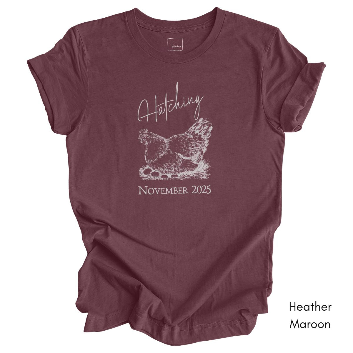 Hatching Custom Pregnancy Announcement Tee - Unisex Jersey Light Weight T-shirt