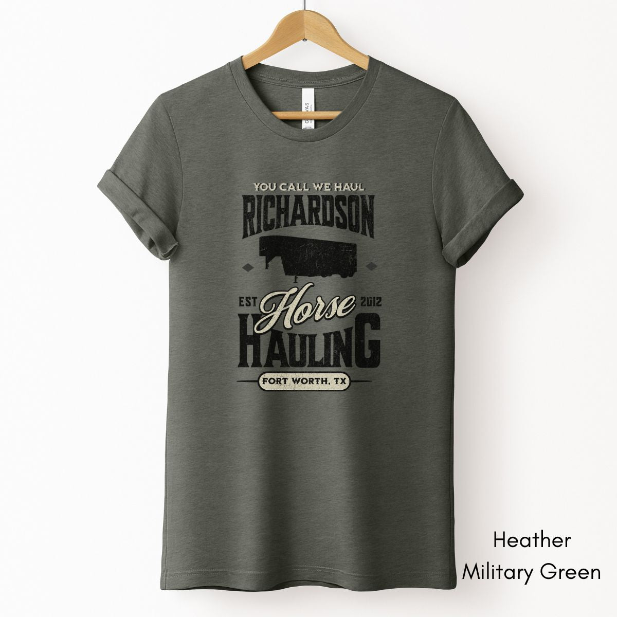 Custom Horse/Livestock Hauling tee | Local Equine Transport T-shirt | Personalized Tee | Gift for Horse Business Owner