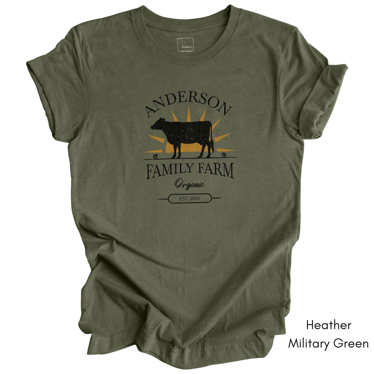 Custom Family Farm tee - Dairy Farmer T-shirt, Personalized Farm Gift , Homesteading Tshirt, Farmer's Market Tee, Dairy Cow Shirt
