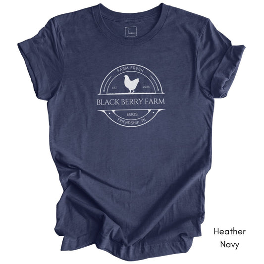 Custom Egg Farm Unisex Jersy Light Weight Tee Dark Colors