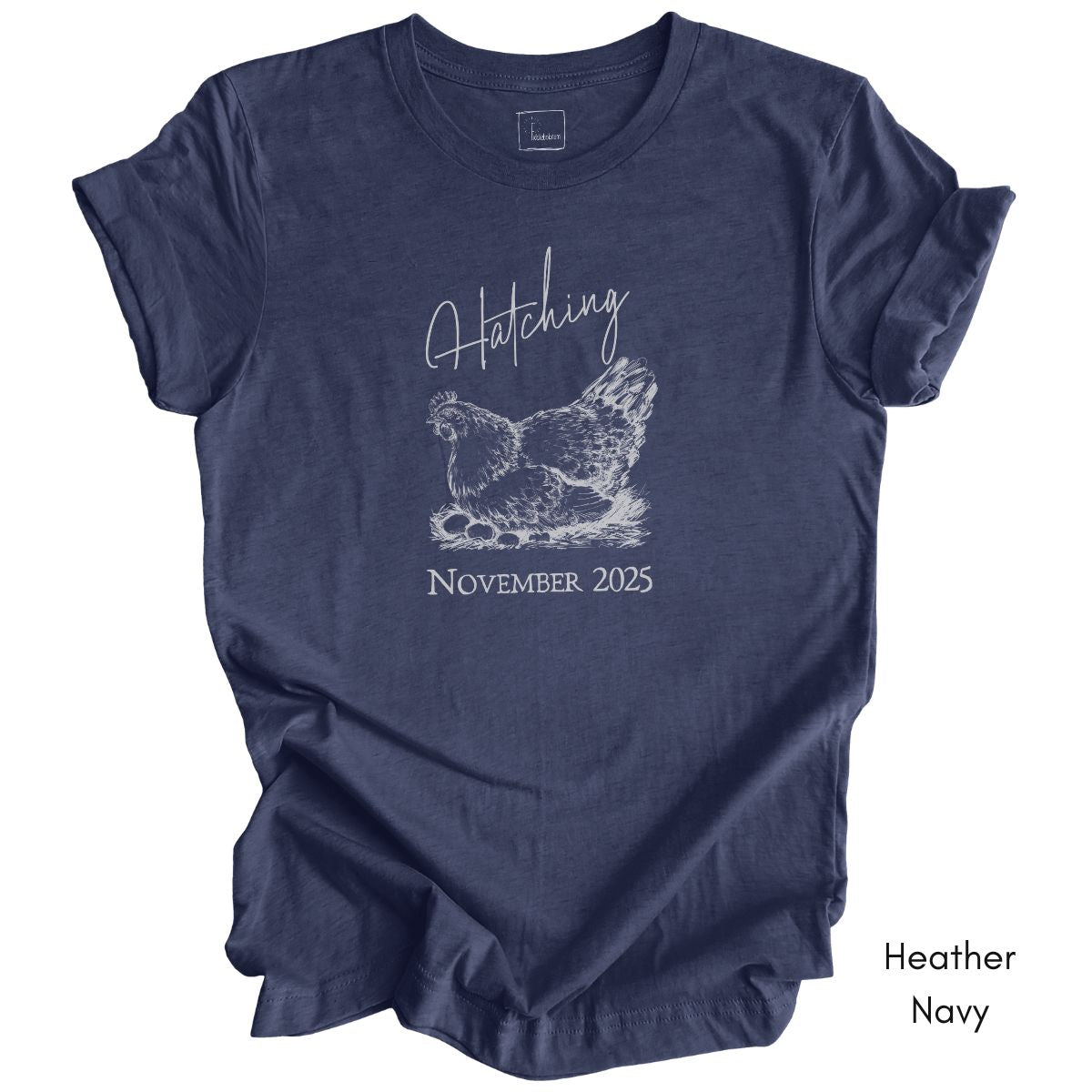 Hatching Custom Pregnancy Announcement Tee - Unisex Jersey Light Weight T-shirt
