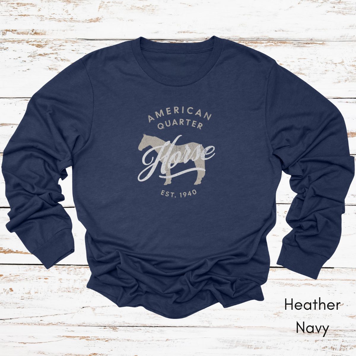 American Quarter Horse Long Sleeve Light Weight Jersey Unisex T-shirt