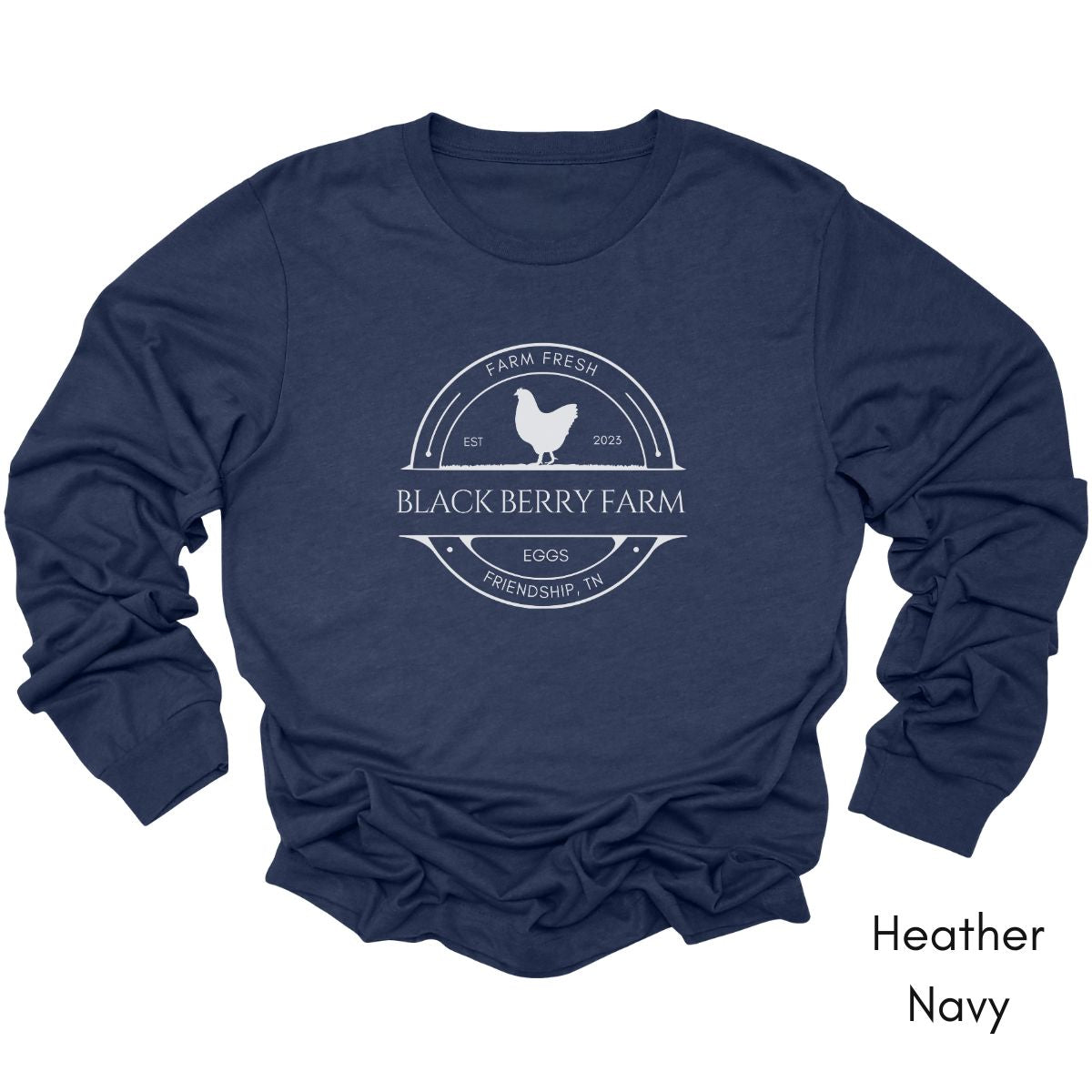 Custom Long Sleeve Light Weight Jersey Local Egg Farm Tee