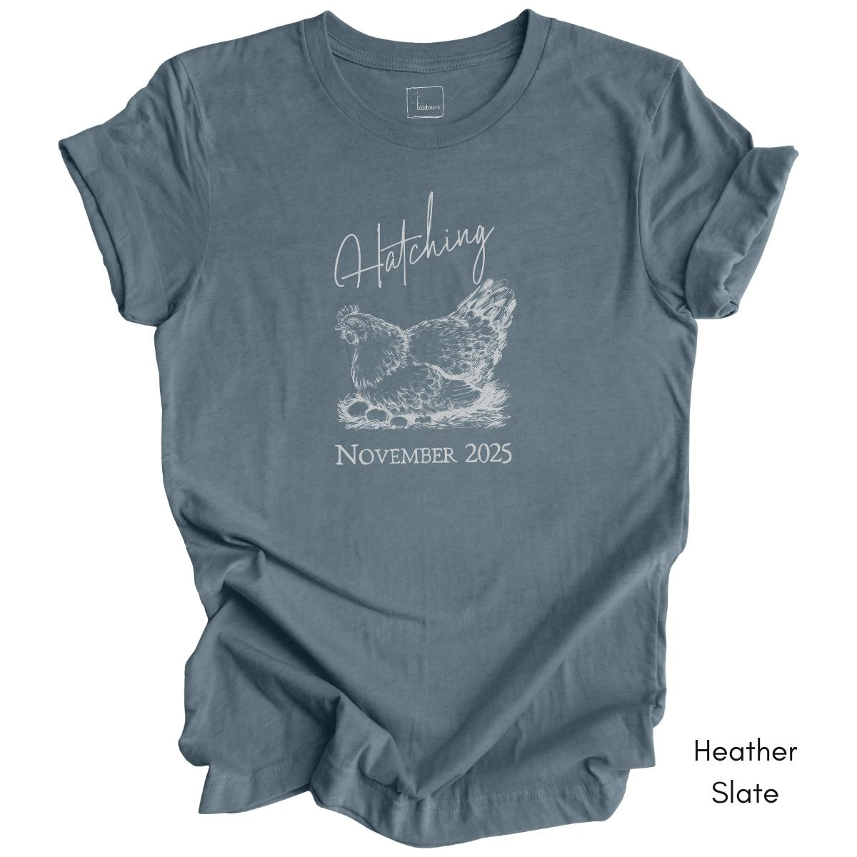 Hatching Custom Pregnancy Announcement Tee - Unisex Jersey Light Weight T-shirt