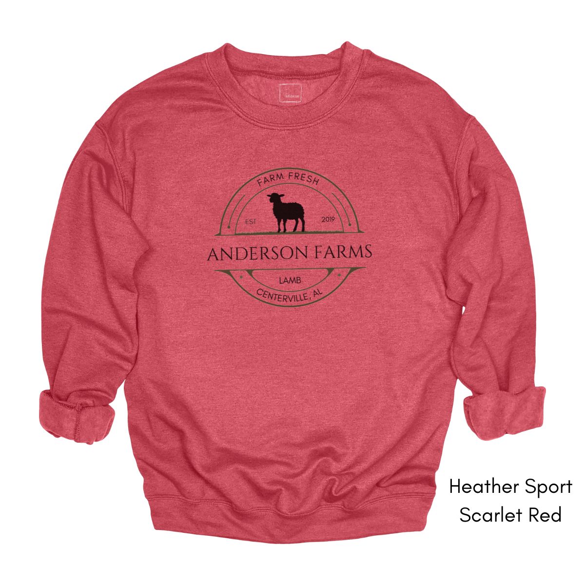 Custom Lamb Sheep Farm Unisex Crewneck Sweatshirt