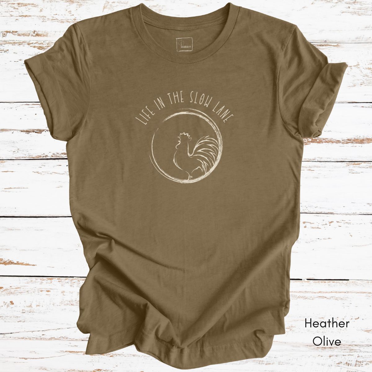 Life in the Slow Lane Rooster Unisex Jersey Light Weight T-shirt