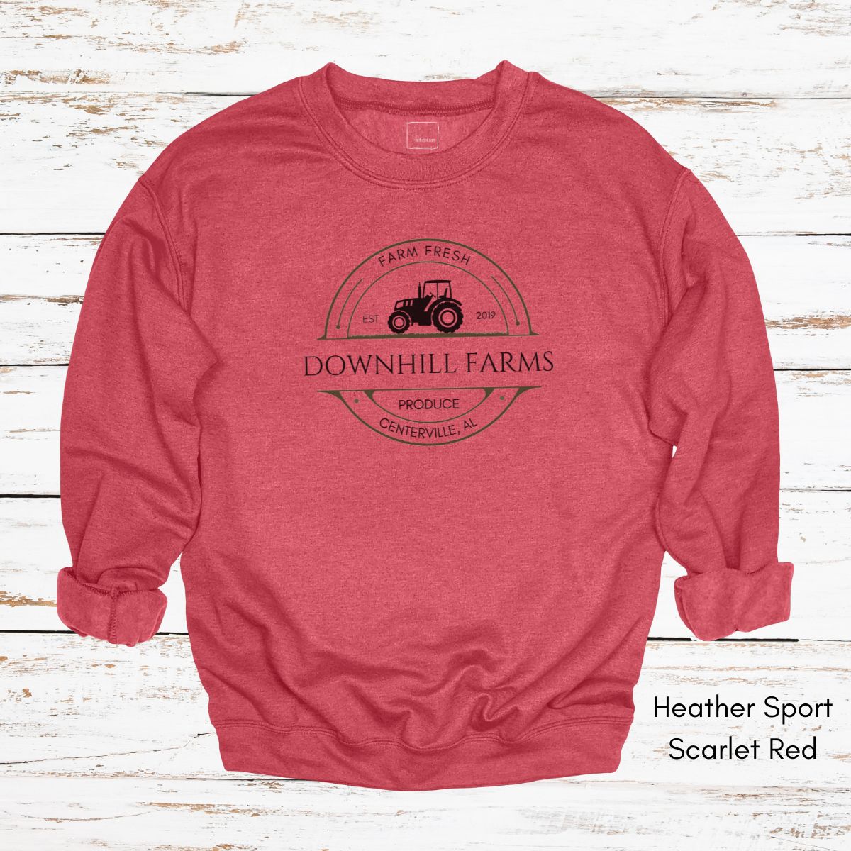 Custom Farm Tractor Unisex Crewneck Sweatshirt