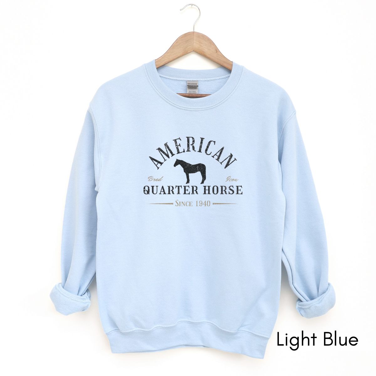 American Quarter Horse - Unisex Crewneck Sweatshirt | Horse Lover shirt | Gift for Equestrian | Horse Breed Sweatshirt