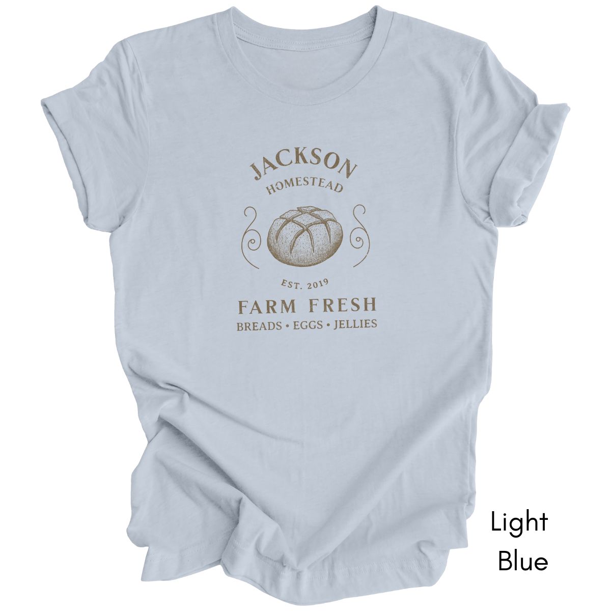 Custom Homestead/ Farm tee Gift for Homesteaders Personalized Farm Tshirt Homesteading Shirt Local Baker T-shirt Bread Maker Tee