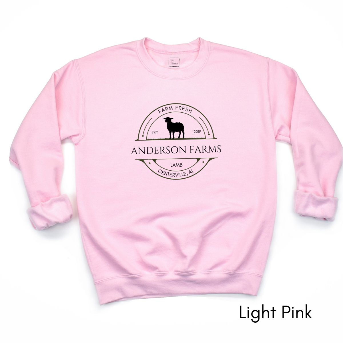 Custom Lamb Sheep Farm Unisex Crewneck Sweatshirt