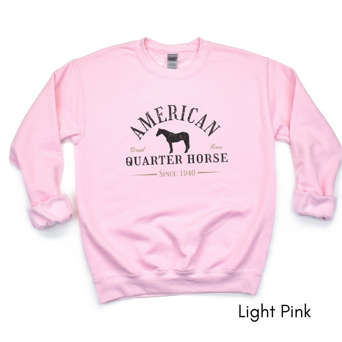 American Quarter Horse - Unisex Crewneck Sweatshirt | Horse Lover shirt | Gift for Equestrian | Horse Breed Sweatshirt
