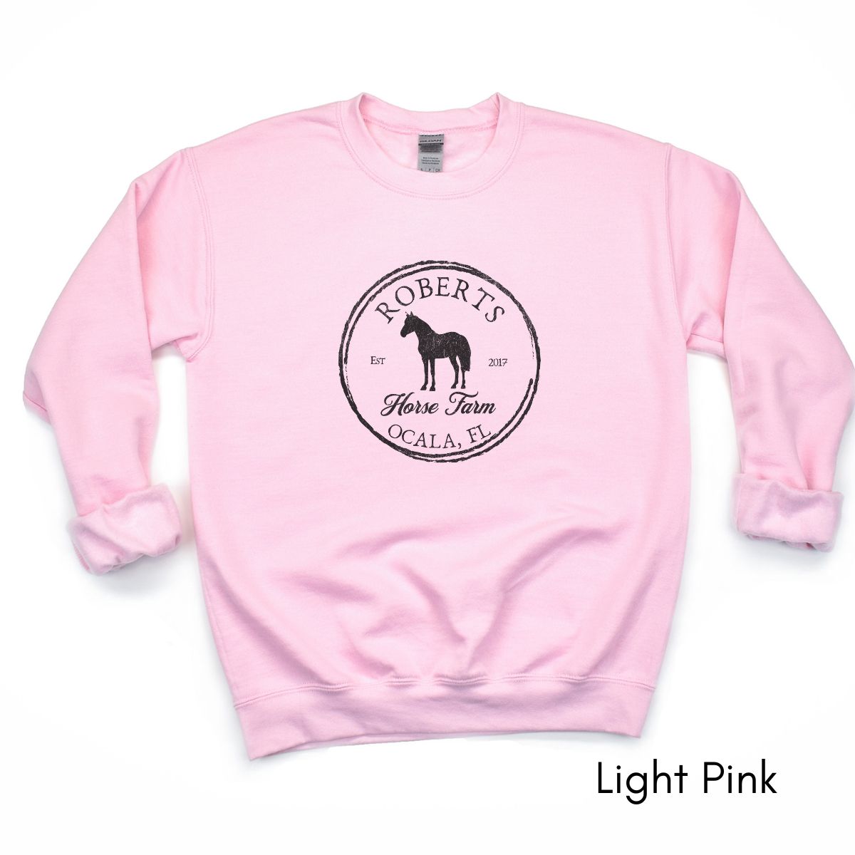 Custom Local Horse Farm Unisex Crewneck Sweatshirt | Horse Lover shirt | Gift for Equestrian | Personalized Horse Farm Sweatshirt