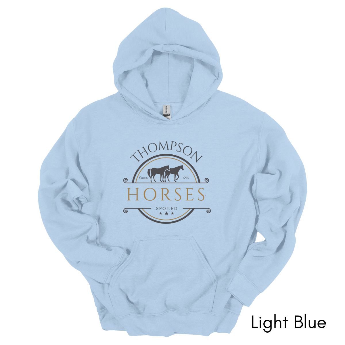 Custom spoiled horse HOODIE Unisex Heavy Blend Hooded Sweatshirt | Personalized gift for Horse Lover | Equestrian Gift