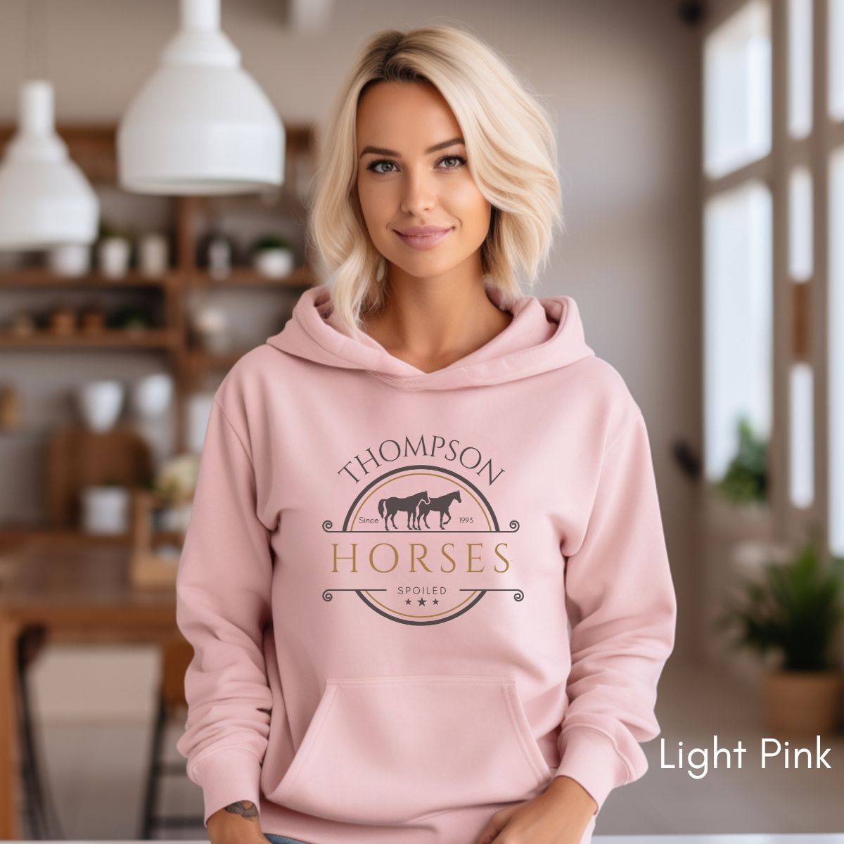 Custom spoiled horse HOODIE Unisex Heavy Blend Hooded Sweatshirt | Personalized gift for Horse Lover | Equestrian Gift